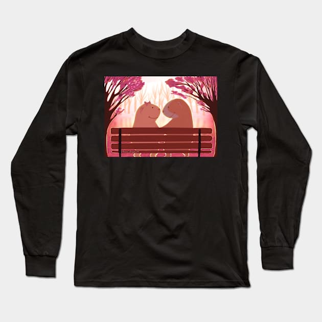 Guinea pigs in love Long Sleeve T-Shirt by Mondesign26 